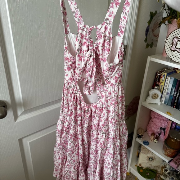 Trixxi Pink Floral Kids Dress - Picture 2 of 3